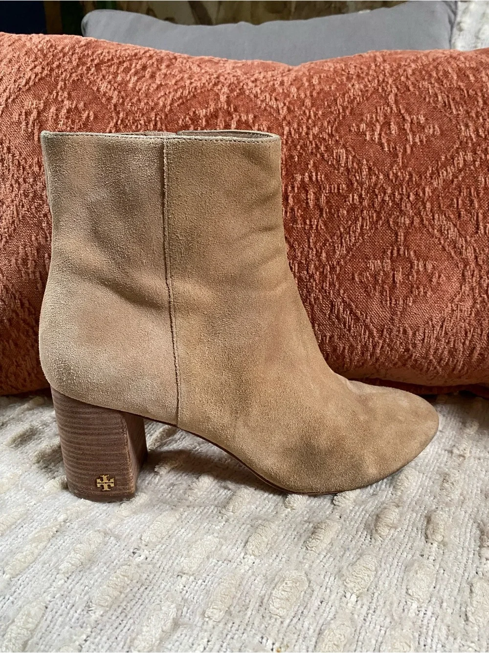 {Tory Burch} Suede Ankle Booties